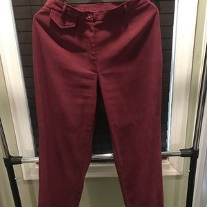 Maroon Western Pants